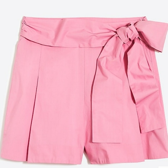 J. Crew Pants - J Crew Pink Tie Waist Shorts NWT Size 2